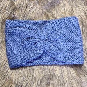 Blue Knitted Headband